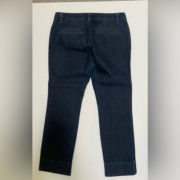Navy Denim Modern Crop Jeans from Anne Taylor Loft 8 - Picture 1 of 6